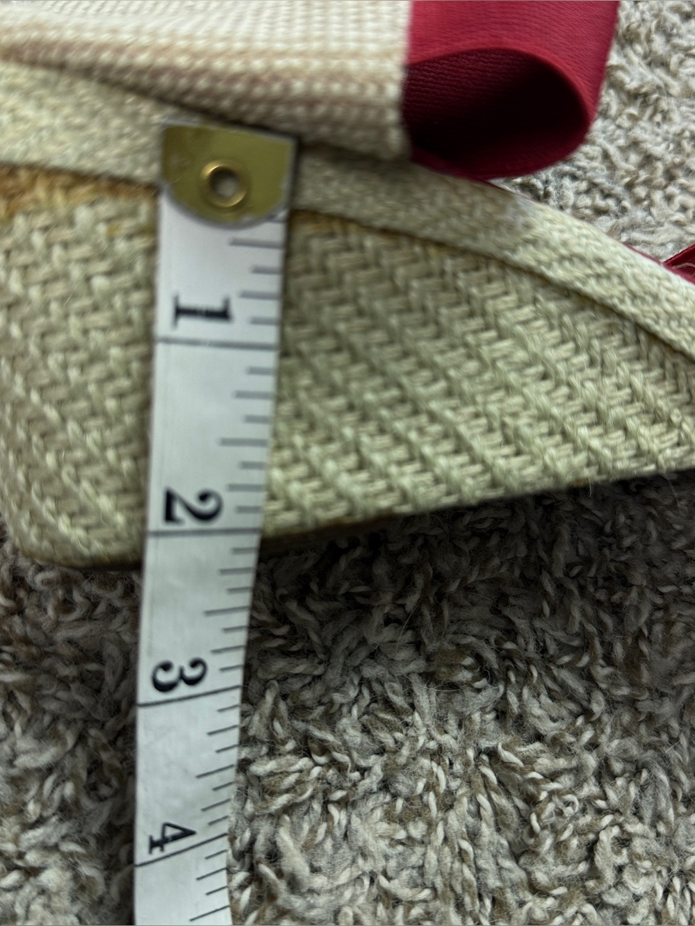 Lauren Ralph Lauren Red Canvas Espadrille Wedge Sandals with Ankle Strap - Picture 7 of 9